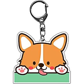 KISEKI Corgi Keychain Corgi Gifts for Corgi Lover Corgi Key Rings for Halloween Thanksgiving Christmas in Kuwait