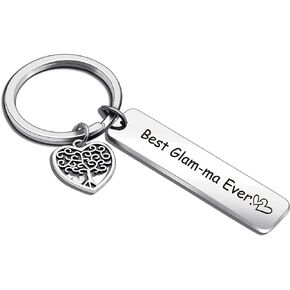 Nothers Glam-ma Gift Gigi Keychain Grandmother Gift Grammy Gift Grandma Keychain Mimi Gift Grandmother Keychain Grandma Thank You Gift Glam-ma Jewelry Glam-ma Keychain