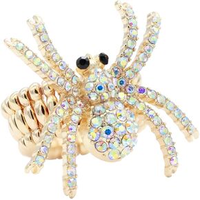 Lavencious Crystal Spider Stretch Ring for Women Statement Rings Fit for Size 7 to 9 in Kuwait