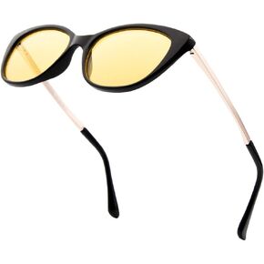 VITENZI Night Vision Glasses for Men and Women Anti Glare Safety for Night Day Driving HD Yellow Tinted Sunglasses Verona