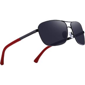 OLIEYE Men HD Polarized Driving Sunglasses for Men-Classic Square Sunglasses