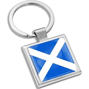 Biomar Labs® 3D Metal Keyring Key Chain Gift Men Women Keychain Giftbox Scotland Scottish National Flag KK 292