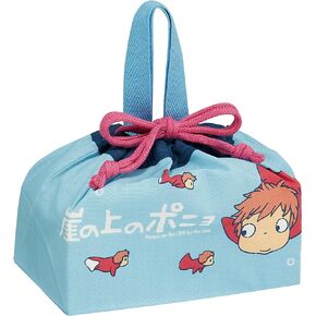 Skater Ponyo Bento Drawstring Bag - Ponyo and Ponyo's sisters- Made in Japan