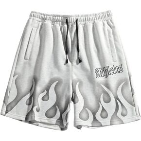 GIROLA Casual Mens Shorts, Workout Shorts Elastic Waist Lightweight Man Shorts for Sports Gym Basketball Training Athletic