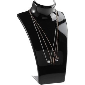 Hapivida Jewelry Display Rack, Black Necklace Bust Display Holder Stand Necklace Display Mannequin Model Shop Jewelry Rack in Saudi Arabia