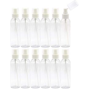 TrendBox 12 Pack Plastic Empty Bottles with Duckbill Pump Cap for Shampoo, Lotions, Liquid Body Soap, Cream (4 oz / 120 ml)