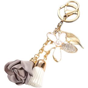 Rhinestone Keychain Metal Key Ring Crystal Sparkling Charms Pendants women's car key chain Girls Handbag Decoration