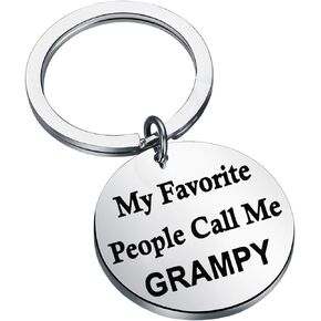 Father's Day gift Grampy Gift My Favorite People Call Me Grampy Keychain Grandpa Gift Grandfather Gift