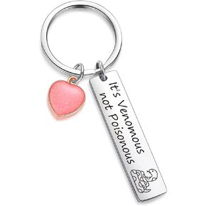 Snake Lover Keychain Best Friend Jewelry Snakes Charm Keychain Best Friend Brother Daughter Gift