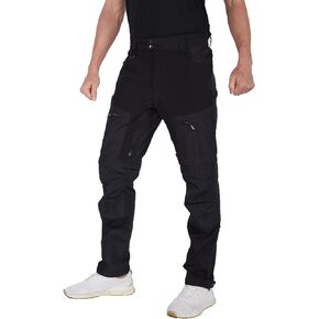 fit space Men's Reinforced Hiking Pants Zip Off Convertible Cargo Pants Qucik Dry Stretch Vented