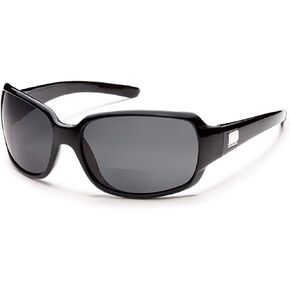 Suncloud Cookie Reading Sunglasses - Black | Gray Polarized Reader 1.50