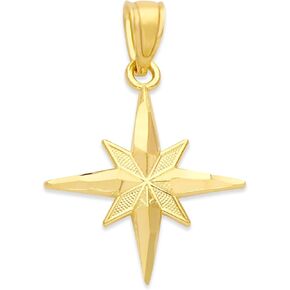10k Real Solid Gold Polaris, The North Star Pendant, Astronomy Jewelry, Celestial Gifts for Her, Yellow in Saudi Arabia