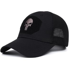 Skull Mesh Baseball Cap Men Tactical Breath Army Cap Trucker Cap Outdoor Hiking Hats