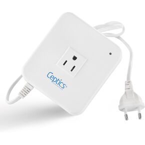 Ceptics 200-Watt Voltage Converter - Step Down - 220v to 110v / 240v to 120v Travel Power Converter - for Hair Straightener, Laptops and Chargers, CE Certified