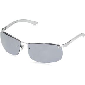 Southpole 5007sp Men's Sporty Uv Protective Metal Wrap Sunglasses. Cool Gifts for Him, 65 Mm Rectangular
