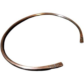 ARTIZANSTORE Copper Neck Collar, Copper Choker, Tribal Design Copper Torc Necklace, Copper Torque
