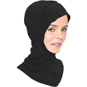Modal Muslim Hijab Cap Soft Stretchy Solid Color Islamic Turban Full Head Neck Coverage Headwrap Scarfs for Women