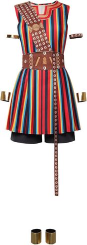 Chahouk Woman General Nanisca Cosplay Costume Full Set Female King Costume Warrior Costume Halloween Movie Deluxe Outfits in Saudi Arabia