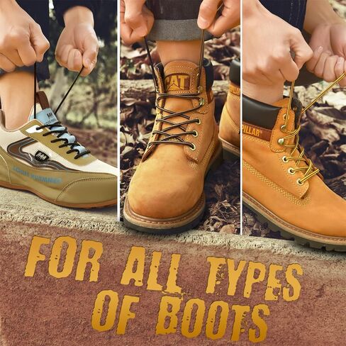 UGY® Boot Laces Heavy Duty, 3/16" Round Shoelaces for Boots, Work Boots & Hiking Shoes in Saudi Arabia