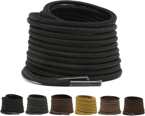 UGY® Boot Laces Heavy Duty, 3/16" Round Shoelaces for Boots, Work Boots & Hiking Shoes in Saudi Arabia