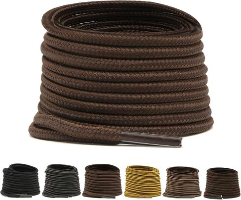 UGY® Boot Laces Heavy Duty, 3/16" Round Shoelaces for Boots, Work Boots & Hiking Shoes in Saudi Arabia