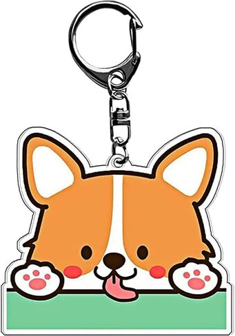 KISEKI Corgi Keychain Corgi Gifts for Corgi Lover Corgi Key Rings for Halloween Thanksgiving Christmas in Kuwait