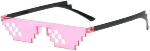 10 قطع نظارات شمسية ثج لايف بارتي نظارات موزاييك بكسل سوداء للجنسين البالغين والاطفال (مزيج متعدد الالوان)، الوان متعددة، مقاس واحد, ألوان مختلطة, One Size in Kuwait