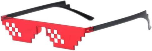 10 قطع نظارات شمسية ثج لايف بارتي نظارات موزاييك بكسل سوداء للجنسين البالغين والاطفال (مزيج متعدد الالوان)، الوان متعددة، مقاس واحد, ألوان مختلطة, One Size in Kuwait