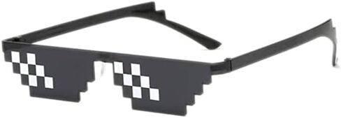 10 قطع نظارات شمسية ثج لايف بارتي نظارات موزاييك بكسل سوداء للجنسين البالغين والاطفال (مزيج متعدد الالوان)، الوان متعددة، مقاس واحد, ألوان مختلطة, One Size in Kuwait