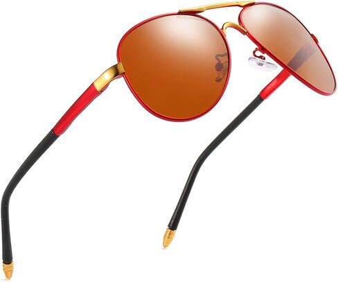 luojery Luxury aviator Men's Polarized Driving Sunglasses shades For Men UV400 in Kuwait