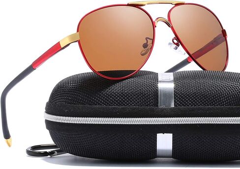 luojery Luxury aviator Men's Polarized Driving Sunglasses shades For Men UV400 in Kuwait