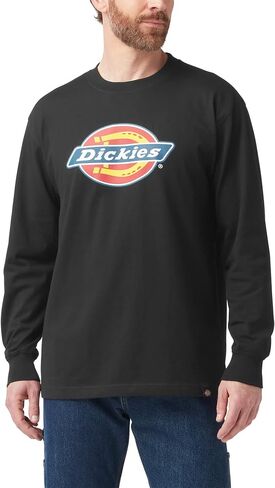 Dickies Men's Long Sleeve Tri-Color Logo Graphic T-Shirt in Saudi Arabia