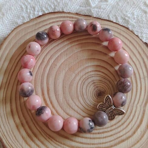 Inspirational Gifts Bracelets for Girls Women Always Believe in Yourself Butterfly Bracelet for Daughter Wife Natural Stone Bracelets for Sister Mother Encouragement Gift in Saudi Arabia