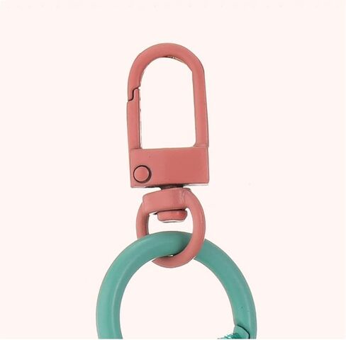 Lightning Rabbit Keychain Cartoon Love Rabbit Keychain Love Rabbit Astronaut Car Keychain Anime Ergugos Braided Rope Pendant Bag Ornament Accessories Girls Suitable Key Loss Prevention Pink in Saudi Arabia