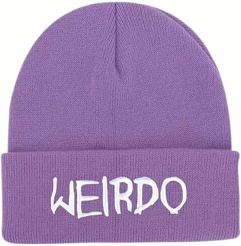 Weirdo Embroidered Unisex Beanie Cuffed in Saudi Arabia