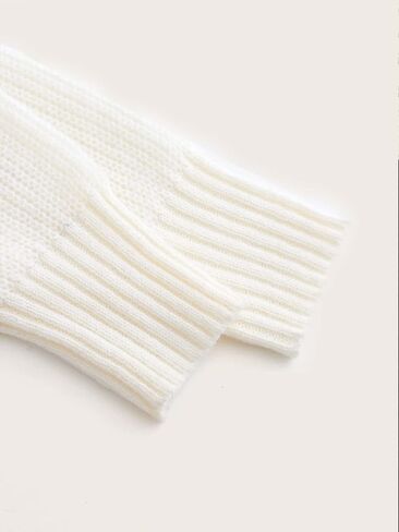 COZYEASE Women's Color Block Cable Knit Crop Sweater V Neck Long Sleeve Knit Pullover Tops Knitwear in Saudi Arabia