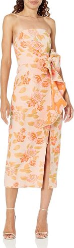 Shoshanna Women's Merlin Strapless Floral Jacquard Sheath Midi Dress in Saudi Arabia