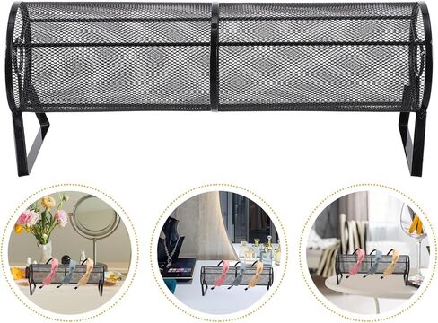 منظم حامل عصابة الرأس من Angoily حامل تخزين معدني لعصابة الرأس وحامل عرض عصابة الرأس Haie Ties Ropes منظم مجوهرات سوار وساعة للمنزل والمتجر 48 سم منظم عرض عصابة الرأس in Kuwait