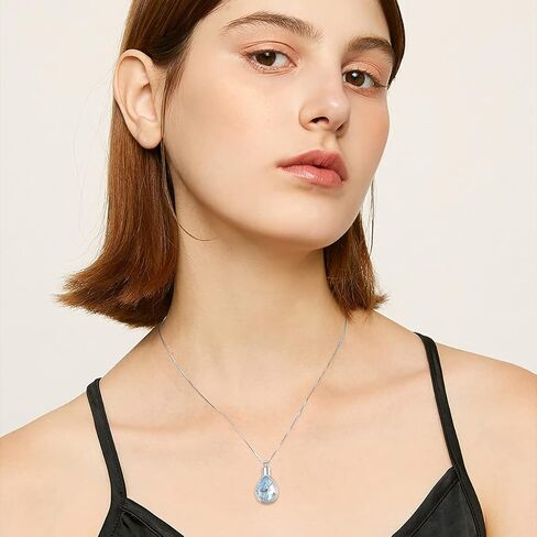YOSOPRETTY Urn Necklace for Ashes Sterling Silver Cremation Jewelry for Ashes Memorial Keepsake Jewelry Gift for Women Men Girls in Kuwait