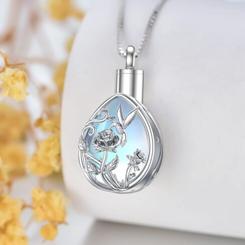 YOSOPRETTY Urn Necklace for Ashes Sterling Silver Cremation Jewelry for Ashes Memorial Keepsake Jewelry Gift for Women Men Girls in Kuwait