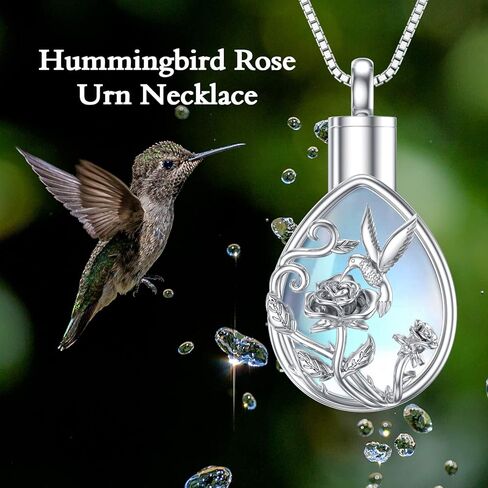 YOSOPRETTY Urn Necklace for Ashes Sterling Silver Cremation Jewelry for Ashes Memorial Keepsake Jewelry Gift for Women Men Girls in Kuwait
