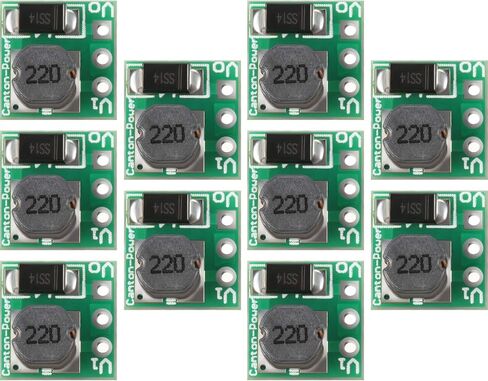 DC-DC Step Up Power Module Output Voltage 5V DC to DC Boost Converter 1.5V 1.8V 2.5V 3V 3.3V 3.7V 4.2V to 5V Regulator Voltage Boost Converter Board 0.9-5V to 5V (10) in Saudi Arabia