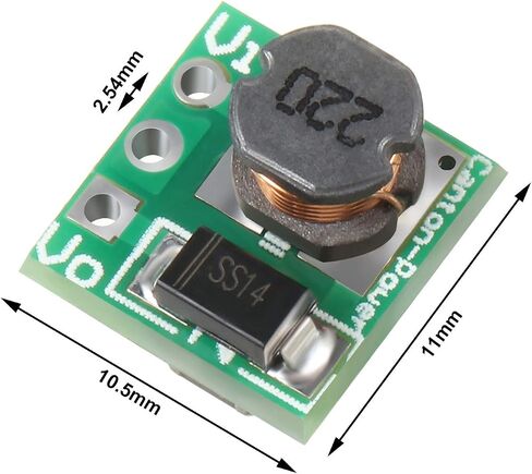 DC-DC Step Up Power Module Output Voltage 5V DC to DC Boost Converter 1.5V 1.8V 2.5V 3V 3.3V 3.7V 4.2V to 5V Regulator Voltage Boost Converter Board 0.9-5V to 5V (10) in Saudi Arabia