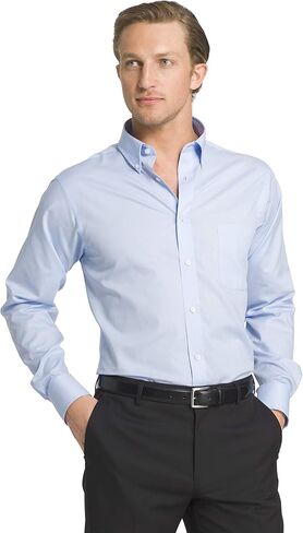 IZOD mens Regular Fit Stretch Solid Button Down Collar Dress Shirt, Water Mill, 18 -18.5 Neck 36 -37 Sleeve XX-Large US in Saudi Arabia