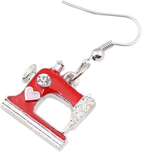 NEWEI Cute Sewing Machine Earrings Lightweight Sew Tools Jewelry for Women Girls Sewer Quilter Seamstress Gifts in Saudi Arabia