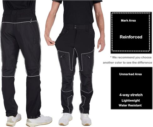 fit space Men's Reinforced Hiking Pants Zip Off Convertible Cargo Pants Qucik Dry Stretch Vented in Saudi Arabia