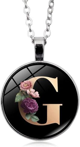 Initial Letter Necklaces A-Z Pendant Necklace Gift for Women Mothers Day Birthday Teen Girls in Saudi Arabia