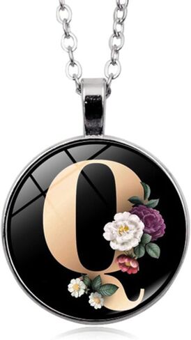 Initial Letter Necklaces A-Z Pendant Necklace Gift for Women Mothers Day Birthday Teen Girls in Saudi Arabia