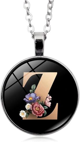 Initial Letter Necklaces A-Z Pendant Necklace Gift for Women Mothers Day Birthday Teen Girls in Saudi Arabia