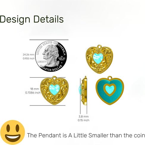 DOLIOX Genuine Heart Turquosie Necklace, Sterling Silver Native Western Vintage Flower Jewelry December Birthstone Birthday Gift for Women, Sterling Silver, Turquoise in Saudi Arabia